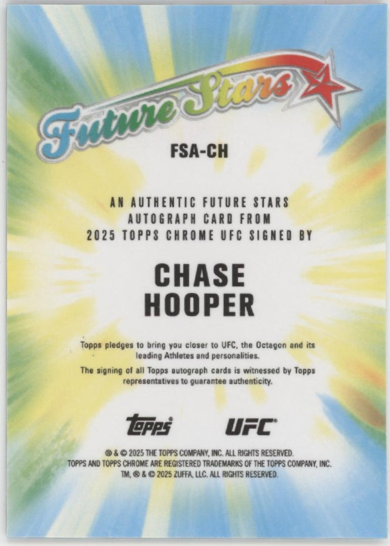 Chase Hooper 2025 Topps Chrome Future Stars Green Refractor Auto 83/99 #FSA-CH