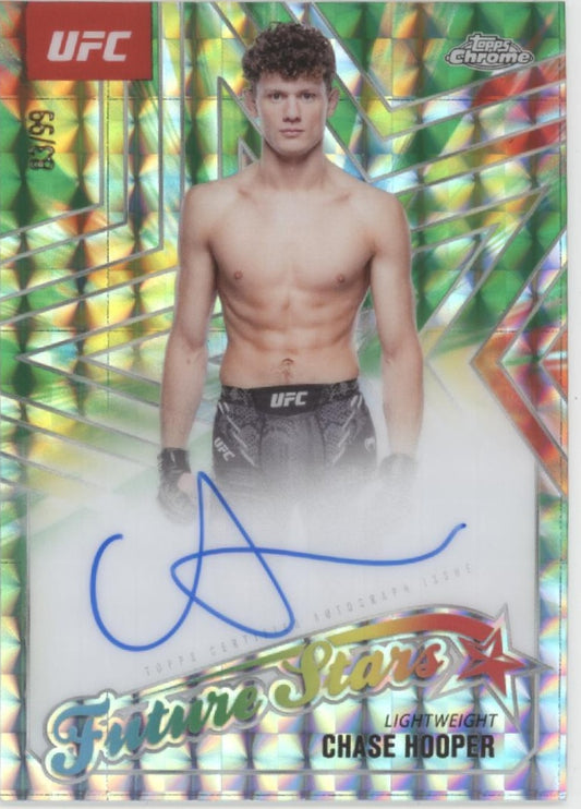 Chase Hooper 2025 Topps Chrome Future Stars Green Refractor Auto 83/99 #FSA-CH