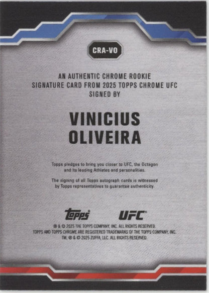 Vincius Oliveira 2025 Topps Chrome RC Auto #CRA-VO