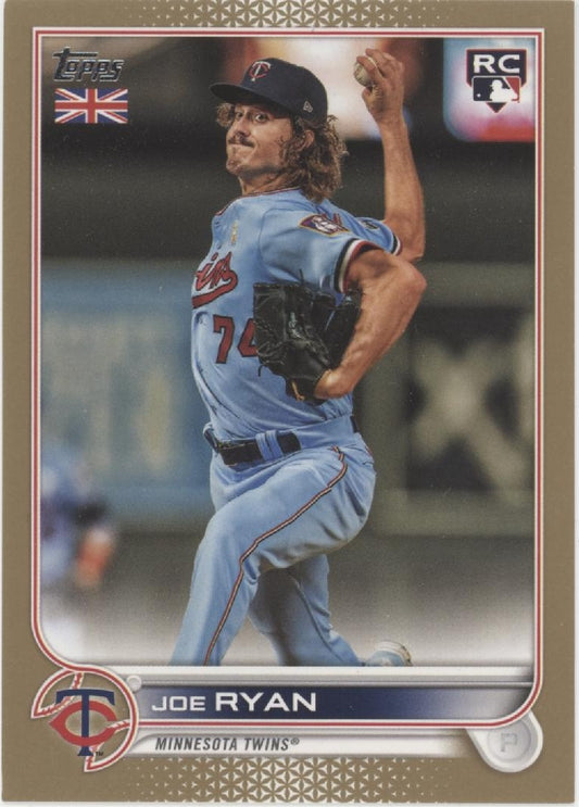 Joe Ryan 2022 Topps UK Edition Gold RC 02/25 #19