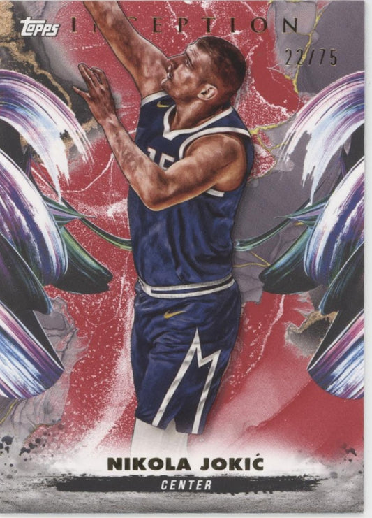 Nikola Jokic 2024-25 Topps Inception Red 22/75 #68