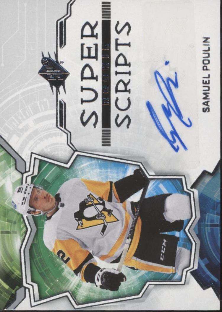 Samuel Poulin 2022-23 Upper Deck SPX Super Scripts Auto #SSR-SP
