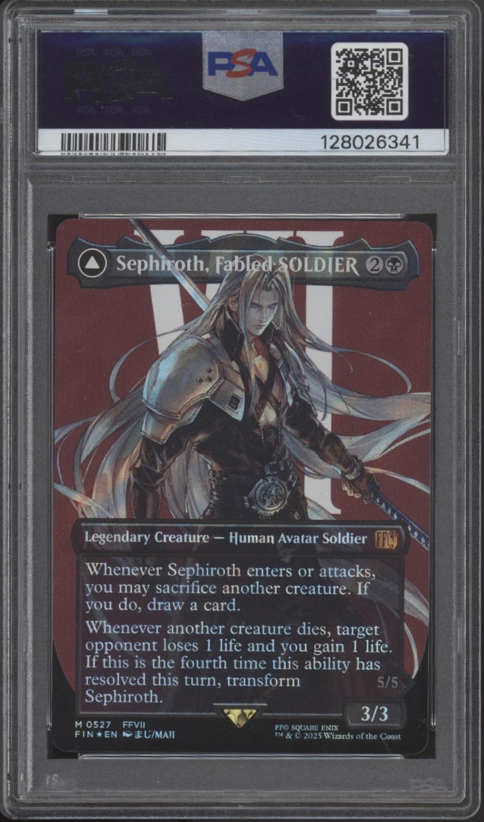 Sephiroth MTG Final Fantasy Character Borderless Surge Foil PSA 10