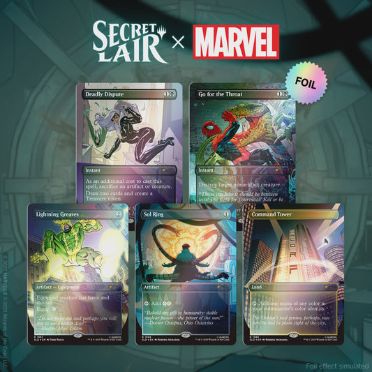 Magic the Gathering: Secret Lair x Marvel - Spider-Man: Villainous Plots [Rainbow Foil Edition]