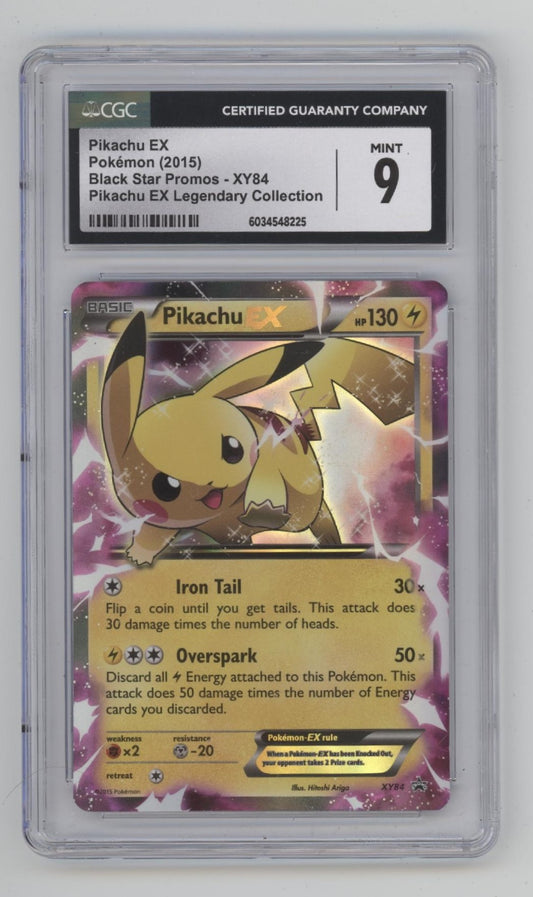 Pikachu ex Pokemon Legendary Collection Black Star Promo #XY84 CGC 9 #2