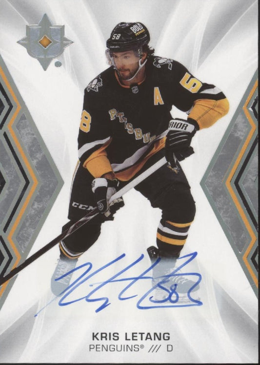 Kris Letang 2021-22 Upper Deck Ultimate Collection Auto #25