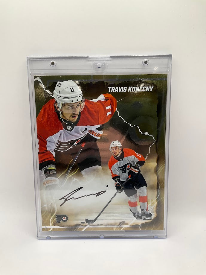 Travis Konecny Underwraps Emanate Auto 04/50 Fanatics COA