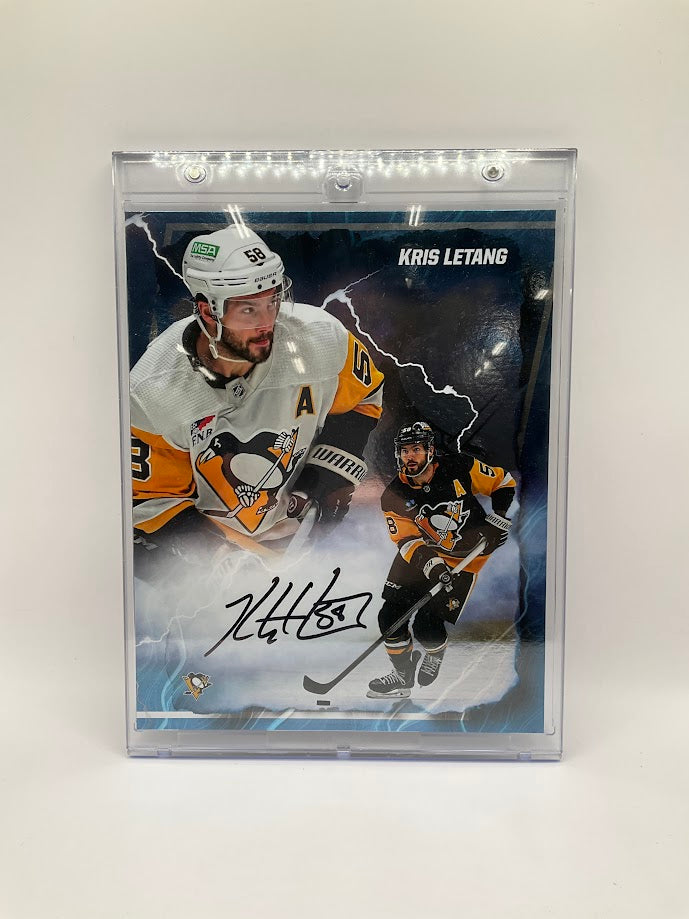 Kris Letang Underwraps Emanate Auto Pittsburgh Penguins 05/10 Fanatics COA