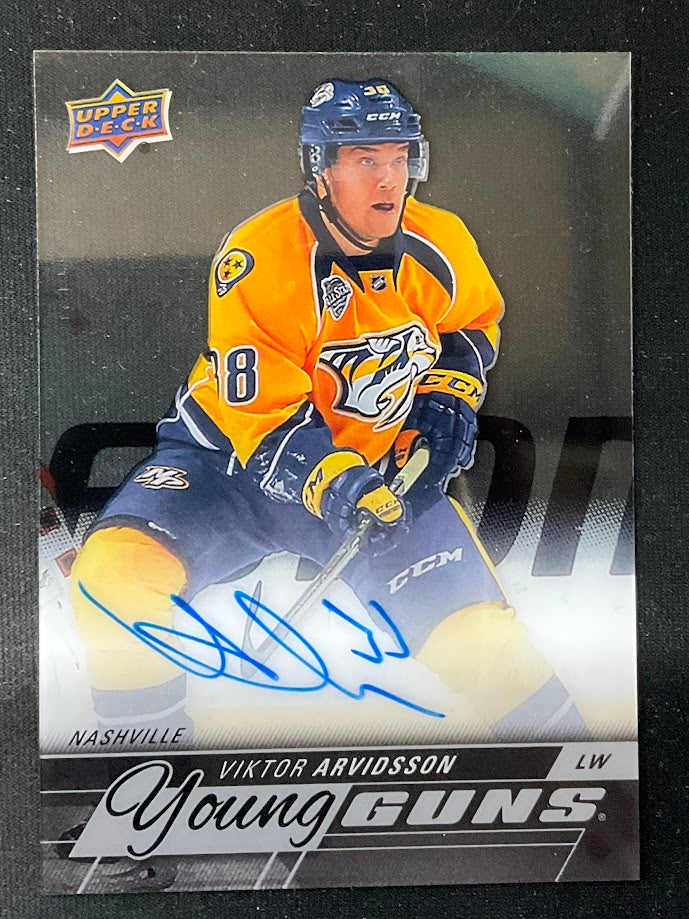 Viktor Arvidsson 2018-19 Upper Deck Clear Cut Young Guns Clear Card RC