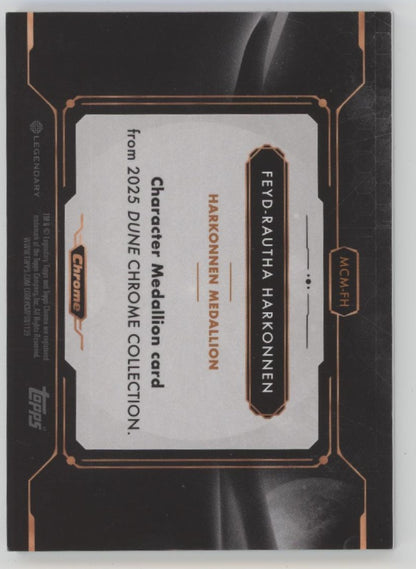 Feyd-Rautha Harkonnen 2025 Topps Chrome Dune Character Medallion #MCM-FH