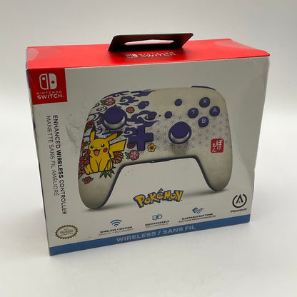 PowerA Pikachu Blossom Enchanced Wireless Controller Nintendo Switch