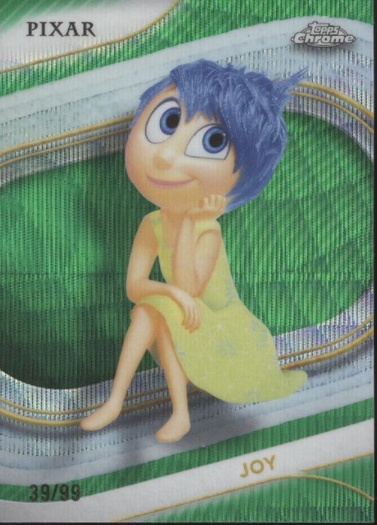 Joy 2025 Topps Chrome Disney Green Wave Refractor 39/99 #81