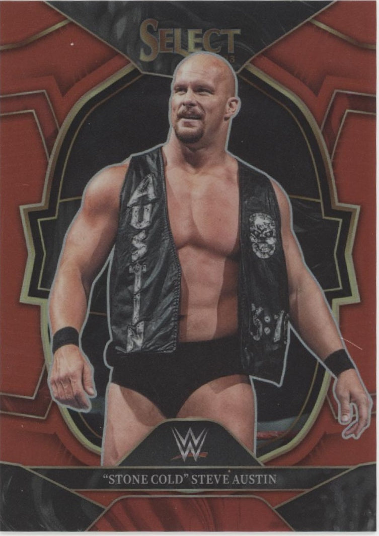 Stone Cold Steve Austin 2023 Panini Select Red Prizm 037/175 #37