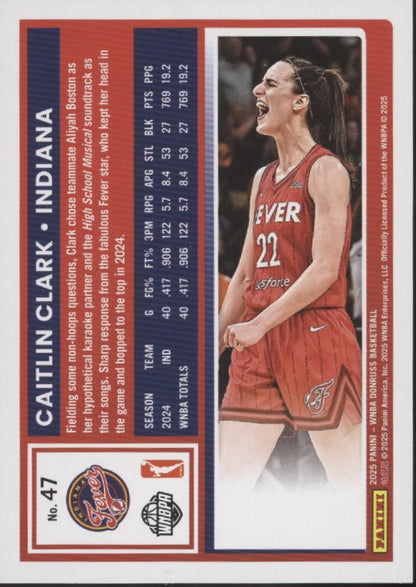 Caitlin Clark 2025 Panini WNBA Donruss #47 #2