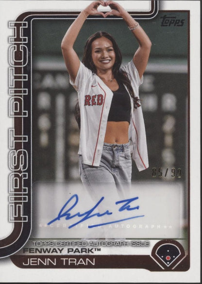 Jenn Tran 2025 Topps Series 2 First Pitch Auto #FPA-TRAN