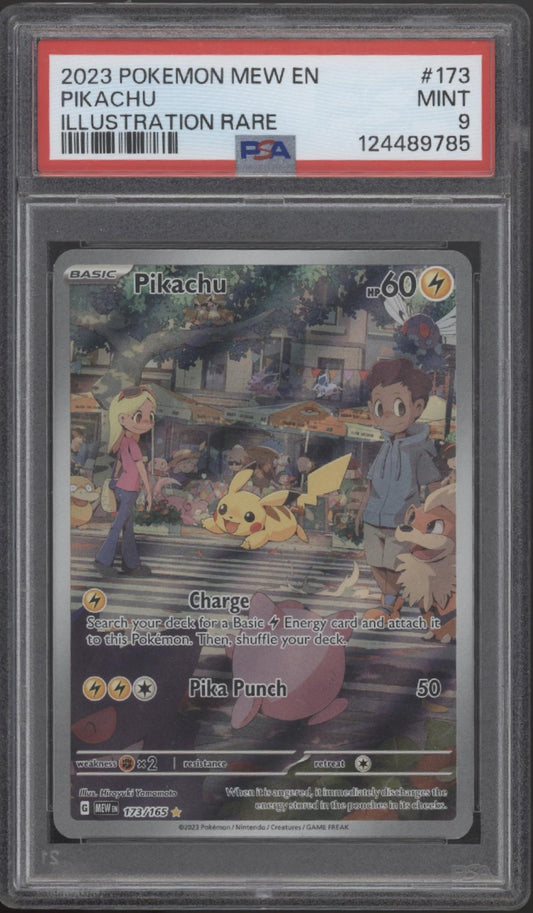 Pikachu Pokemon 151 Illustration Rare #173 PSA 9