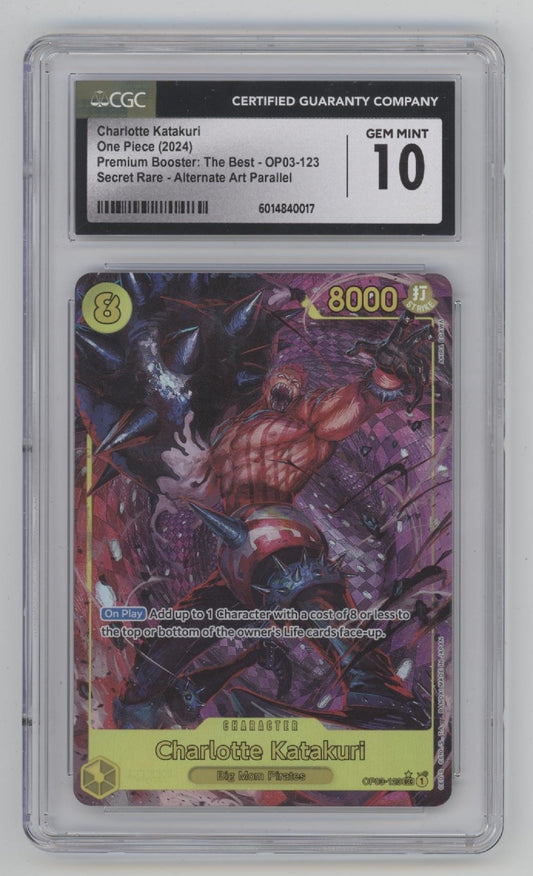 Charlotte Katakuri One Piece Card Game The Best Secret Rare Alt Art CGC 10