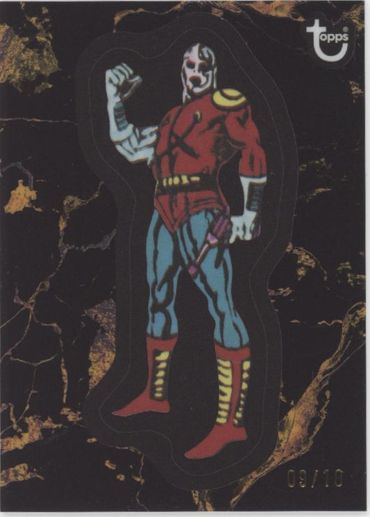 Deathlok 2025 Topps Marvel Comic Book Heroes Black & Gold Refractor 09/10 #34