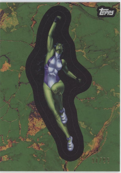 She-Hulk 2025 Topps Marvel Comic Book Heroes Electrum Refractor 94/99 #90