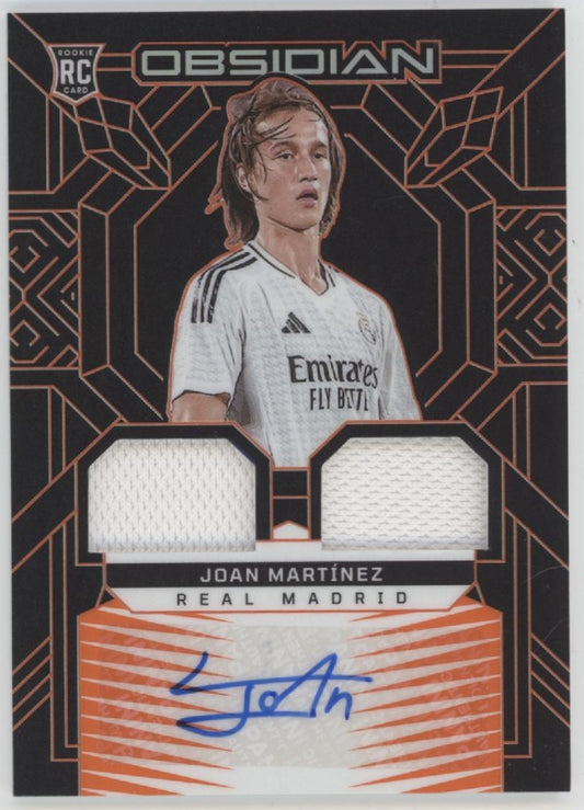 Joan Martinez 2024-25 Panini Obsidian Orange Swatch RC Auto 062/149 #DJ-JMZ