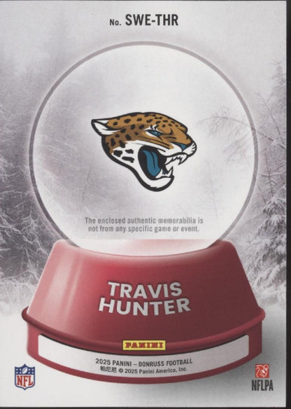 Travis Hunter 2025 Panini Donruss Rookie Sweater Swatch RC #SWE-THR