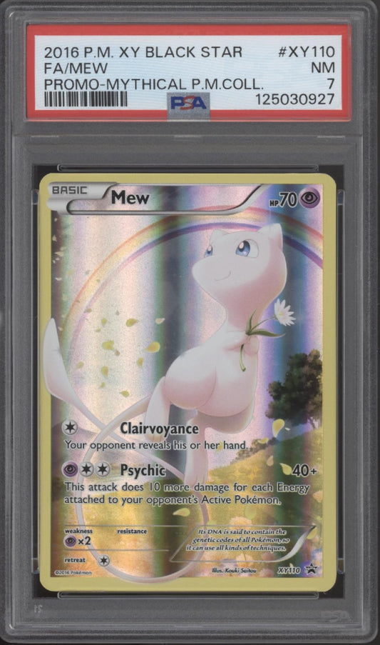 Mew Pokemon XY Mythical Pokemon Collection Promo #XY110 PSA 7