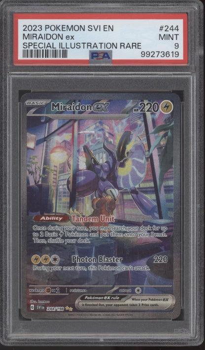 Pokemon Scarlet & Violet Base Set Special Illustration Rare Miraidon ex #244 Pokemon Scarlet & Violet Base Set Special Illustration Rare Miraidon ex #244