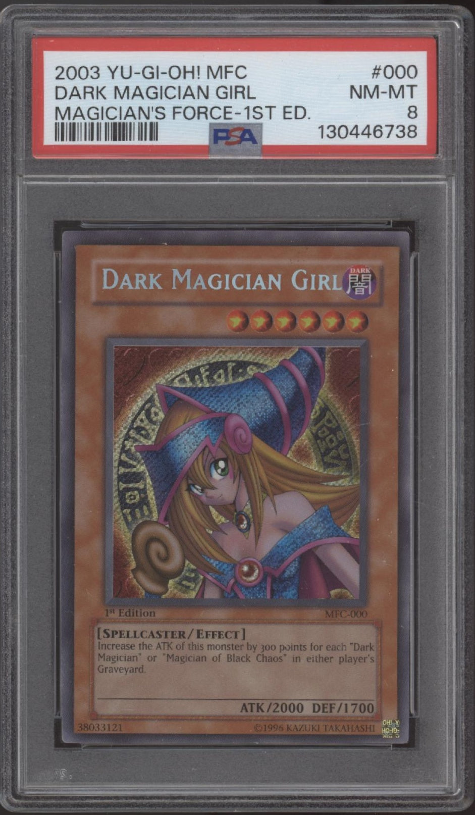 Dark Magician Girl Yu-Gi-Oh! Magician's Force 1st Edition #000 PSA 8 #2