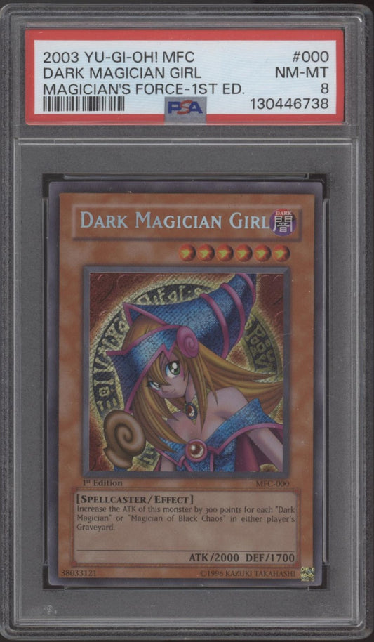 Dark Magician Girl Yu-Gi-Oh! Magician's Force 1st Edition #000 PSA 8 #2