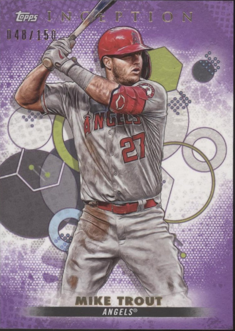 Mike Trout 2022 Topps Inception Purple 048/50 #1