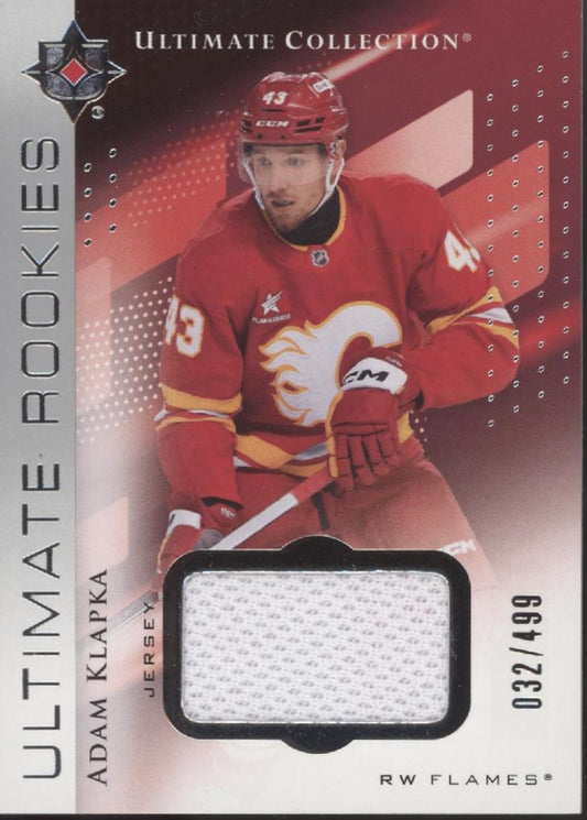 Adam Klapka 2024-25 Upper Deck Ultimate Collection Rookies Swatch RC 032/499