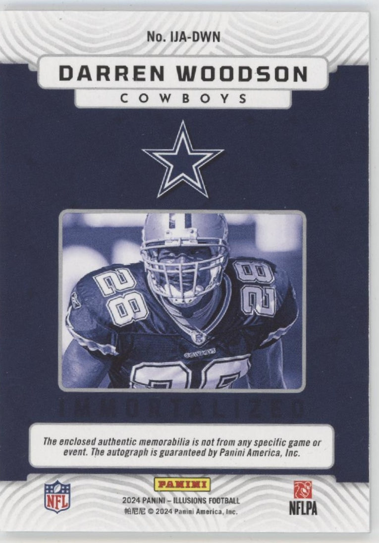 Darren Woodson 2024 Panini Illusions Immortalized Auto 42/99 #IJA-DWN
