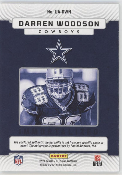 Darren Woodson 2024 Panini Illusions Immortalized Auto 42/99 #IJA-DWN