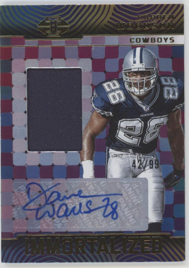 Darren Woodson 2024 Panini Illusions Immortalized Auto 42/99 #IJA-DWN