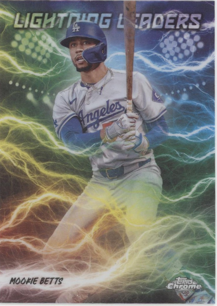 Mookie Betts 2025 Topps Chrome Lighning Leaders #LL-5