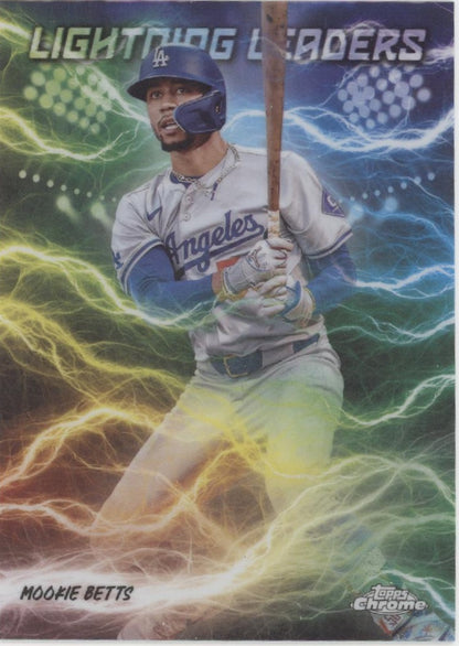 Mookie Betts 2025 Topps Chrome Lighning Leaders #LL-5