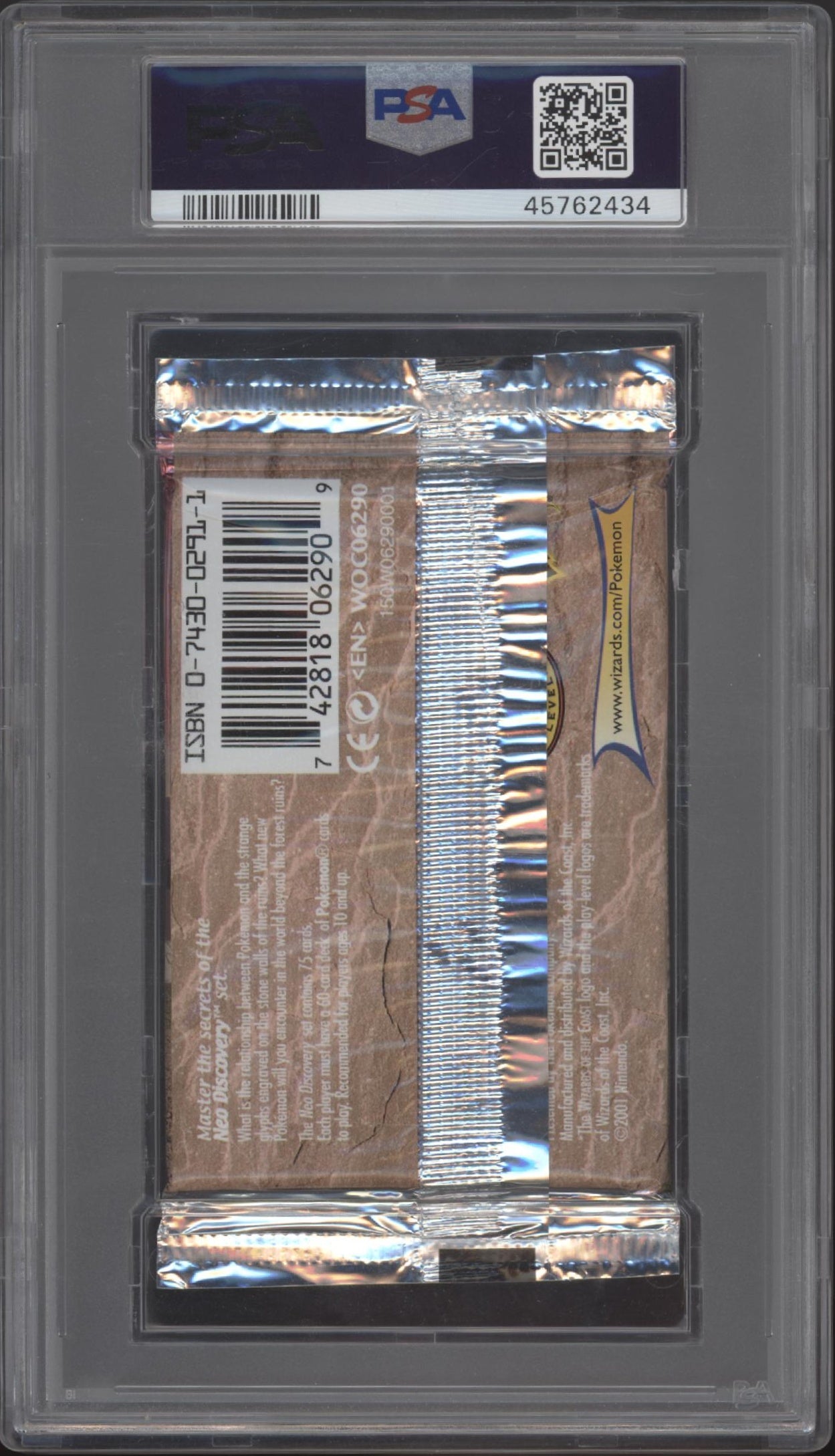 Neo Discovery Pokemon 1st Edition Scizor Foil Booster Pack PSA 9