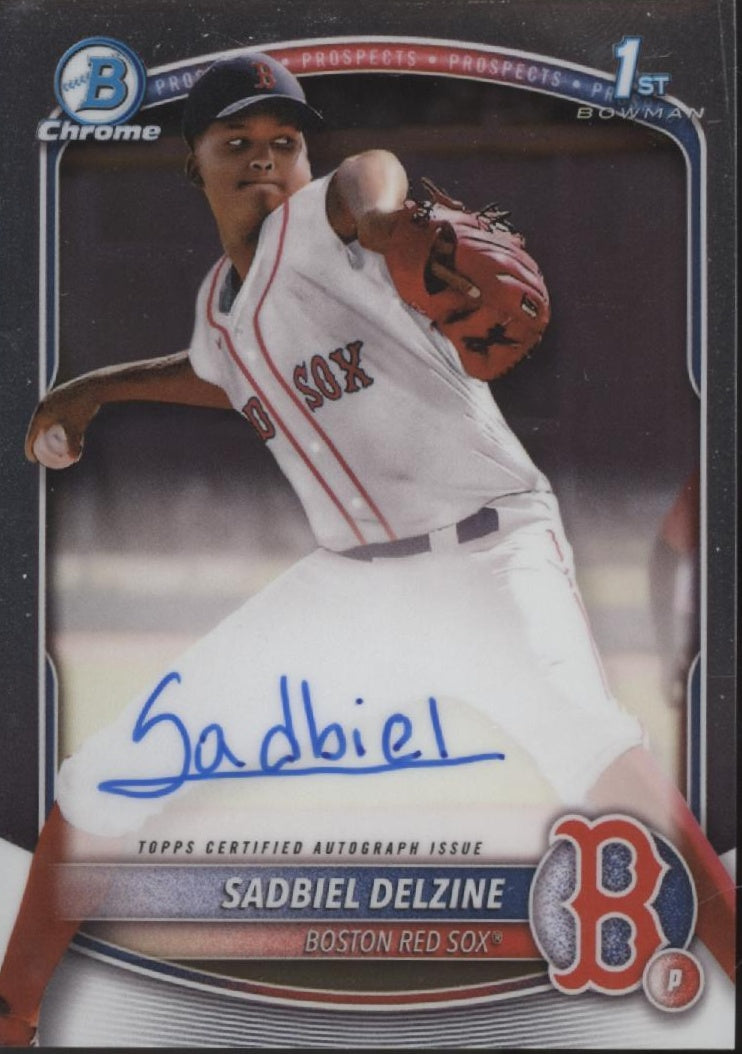 Sadbiel Delzine 2025 Bowman Chrome Prospects Auto #CPA-SD