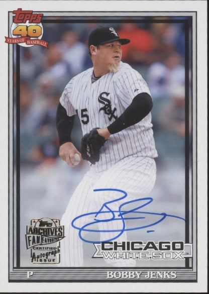 Bobby Jenks 2021 Topps Archives Fan Favorites Auto #FFA-BJ