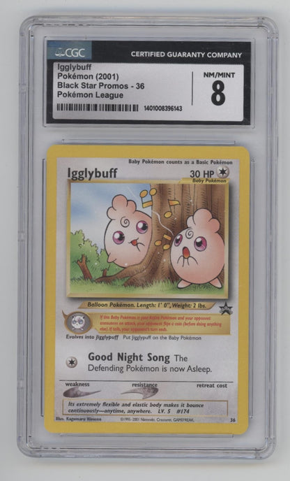 Illgybuff Pokemon League Black Star Promo #36 CGC 8
