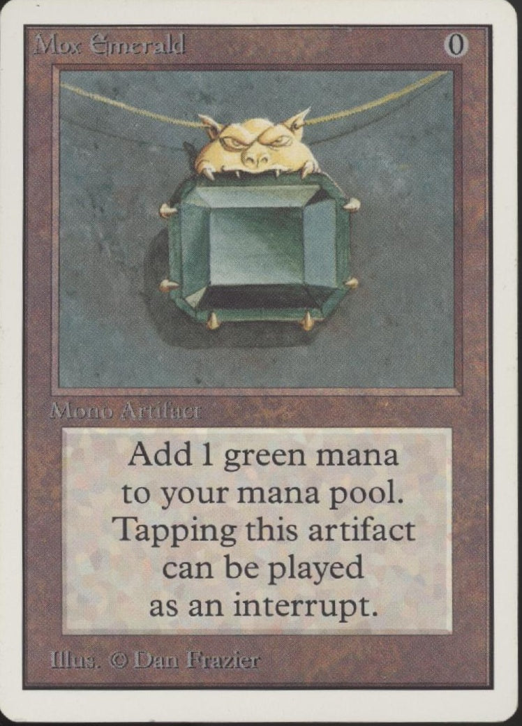 Mox Emerald Magic the Gathering Unlimited LP