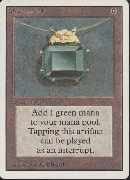 Mox Emerald Magic the Gathering Unlimited LP