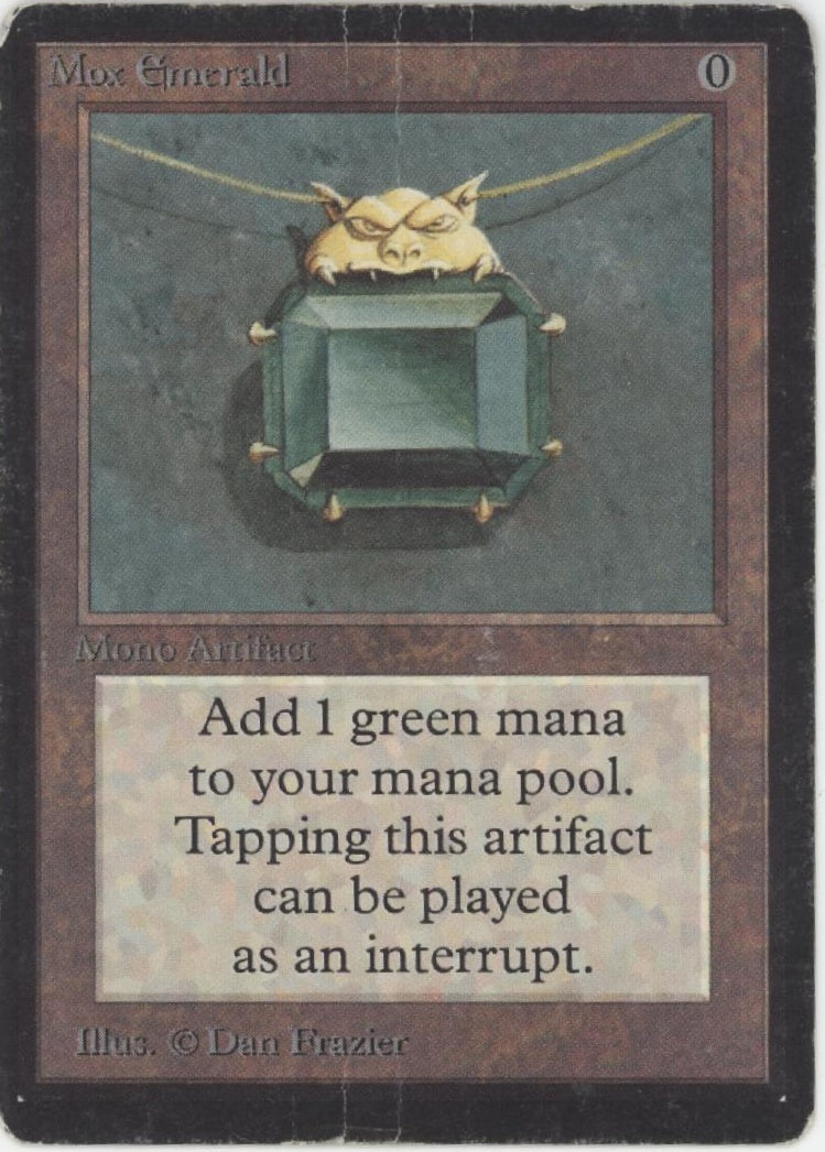 Mox Emerald Magic the Gathering Beta DMG