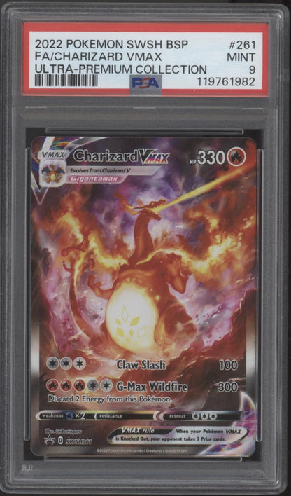 Charizard VMAX Pokemon Sword & Shield Ultra Premium Collection Full Art PSA 9