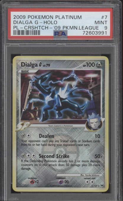 Dialga G Pokemon Platinum '09 Pokemon League #7 PSA 9