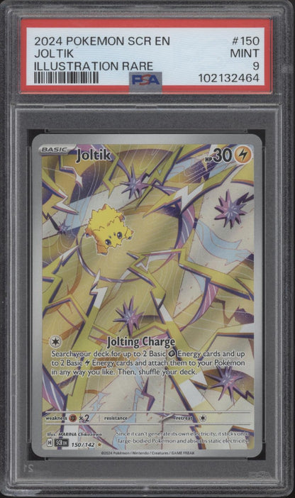 Joltik Pokemon Stellar Crown Illustration Rare #150 PSA 9