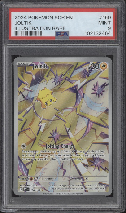 Joltik Pokemon Stellar Crown Illustration Rare #150 PSA 9