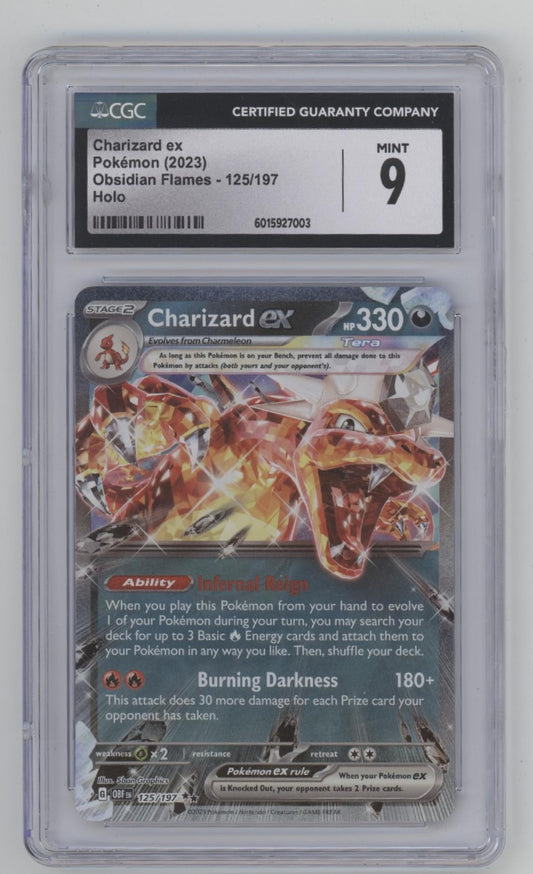 Charizard ex Pokemon Obsidian Flames Holo #125 CGC 9
