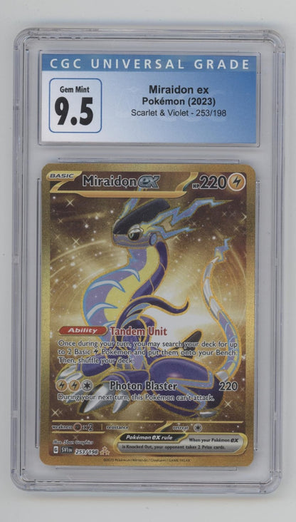 Miraidon ex Pokemon Scarlet & Violet #253 CGC 9.5