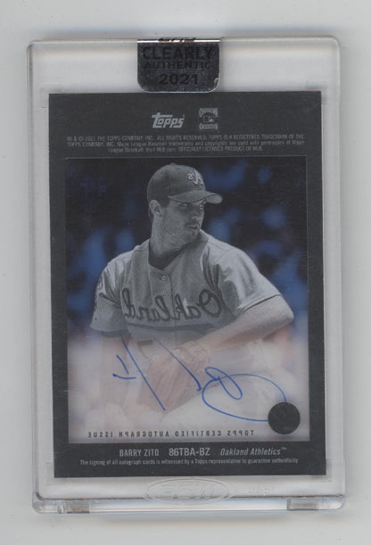 Barry Zito 2021 Topps Clearly Authentic Auto 49/75 #86TBA-BZ